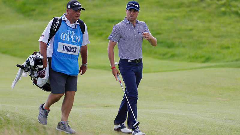 Justin Thomas with his major-winning Futura X5.5 Prototype.