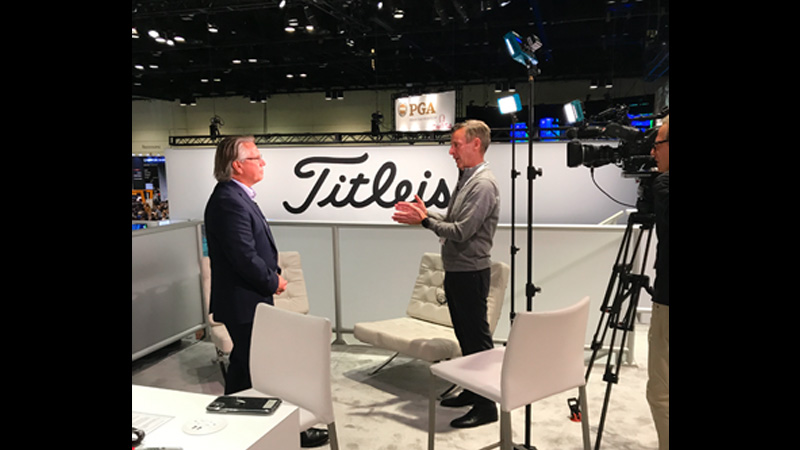 Bob Weeks of TSN Canada interviewing Scotty Cameron.